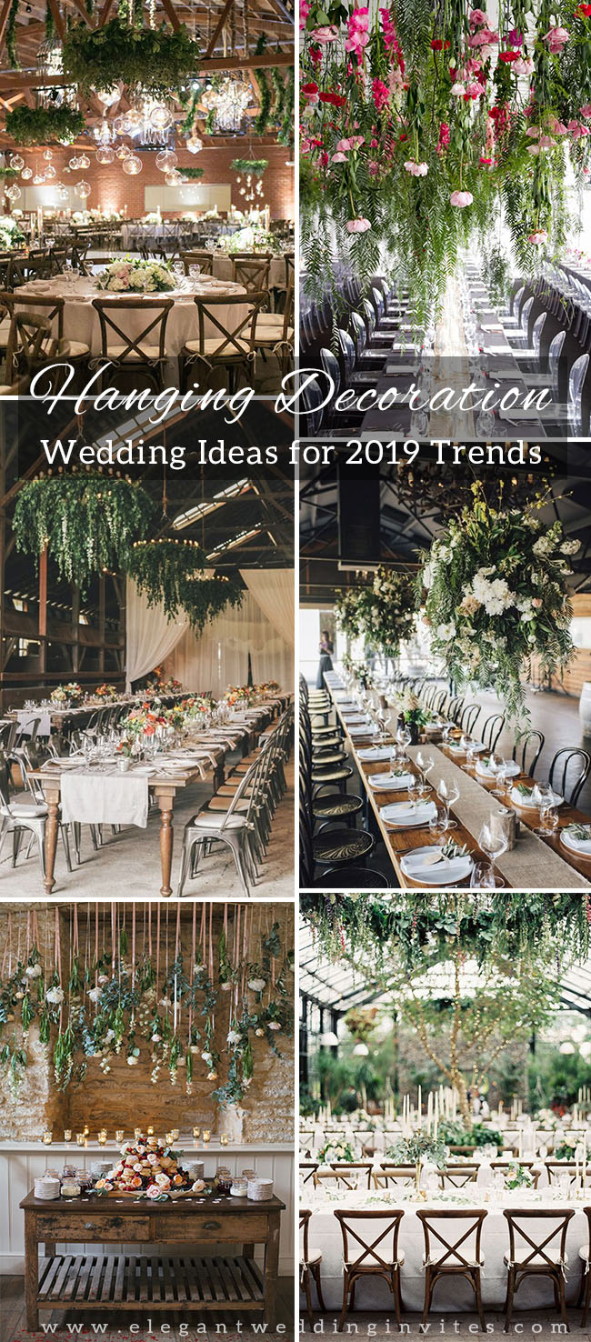 hanging greenery decoration ideas for your wedding reception party 1