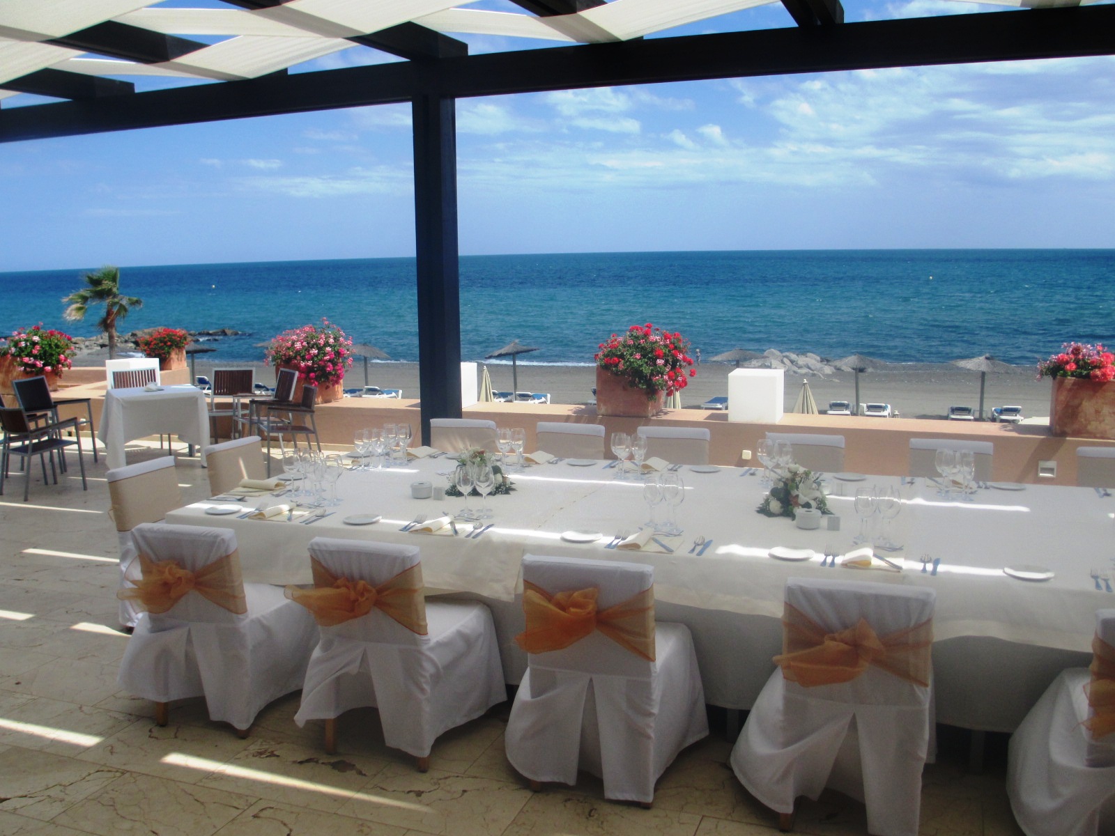 Banquete terraza La Pérgola